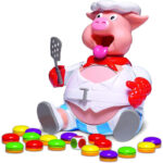 Goliath Schweine Schwarte – Lustiges Kinder-Brettspiel ab 4 Jahren | + Puzzle – Exklusive Version mit 24-teiligem Puzzle