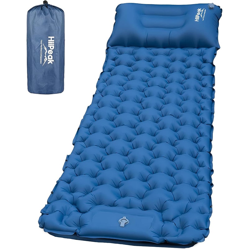 HiiPeak 1 HiiPeak isomatte selbstaufblasend hoch Camping luftmatratze mit integrierten kopfkissen Outdoor campingmatte schlafmatte kleines packmass mit Fußpumpe luftzellenmatte aufblasbar