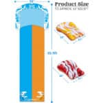 JOYIN Wasserrutsche 686x157 cm mit 2 Bodyboards - Sommerspielzeug mit eingebautem Sprinkler für Garten