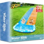 JOYIN Wasserrutsche 686x157 cm mit 2 Bodyboards - Sommerspielzeug mit eingebautem Sprinkler für Garten