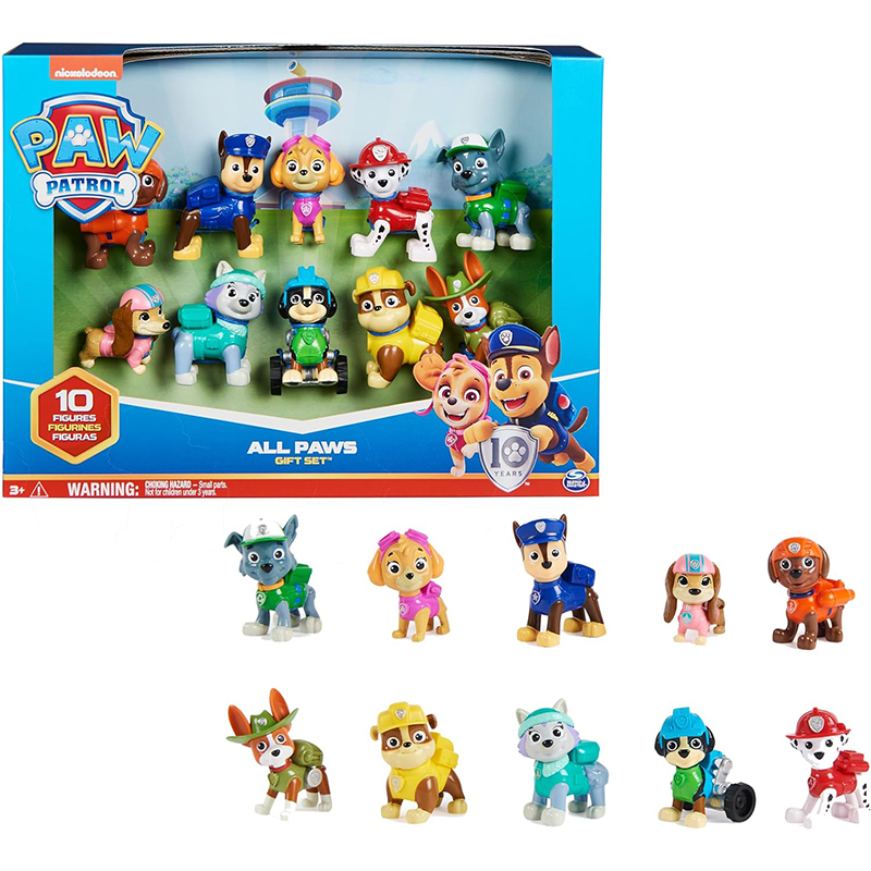 PAW1 PAW PATROL Action Pack Pups - 10 Hundefiguren zum Sammeln, ab 3 Jahren