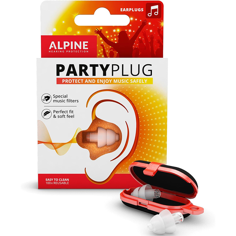 PartyPlug 3 Alpine PartyPlug Gehörschutz Ohrstöpsel für Party, Musik, festivals, Disco und Konzerte sicher genießen