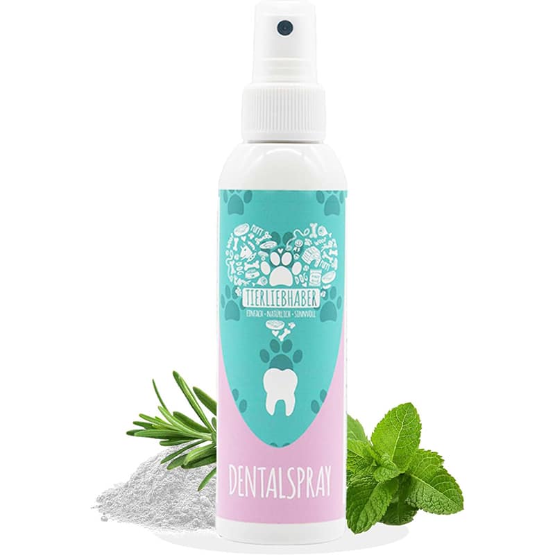 TIERLIEBHABER TIERLIEBHABER – 100% natürliches Dentalspray für Hunde & Katzen – entfernt Zahnbelag & sorgt für frischen Atem – Zahnpflege ohne Bürste (150 ml)