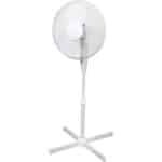 ito electronics Standventilator, 40 cm, weiß, oszillierend, 3 Geschwindigkeiten, höhenverstellbar