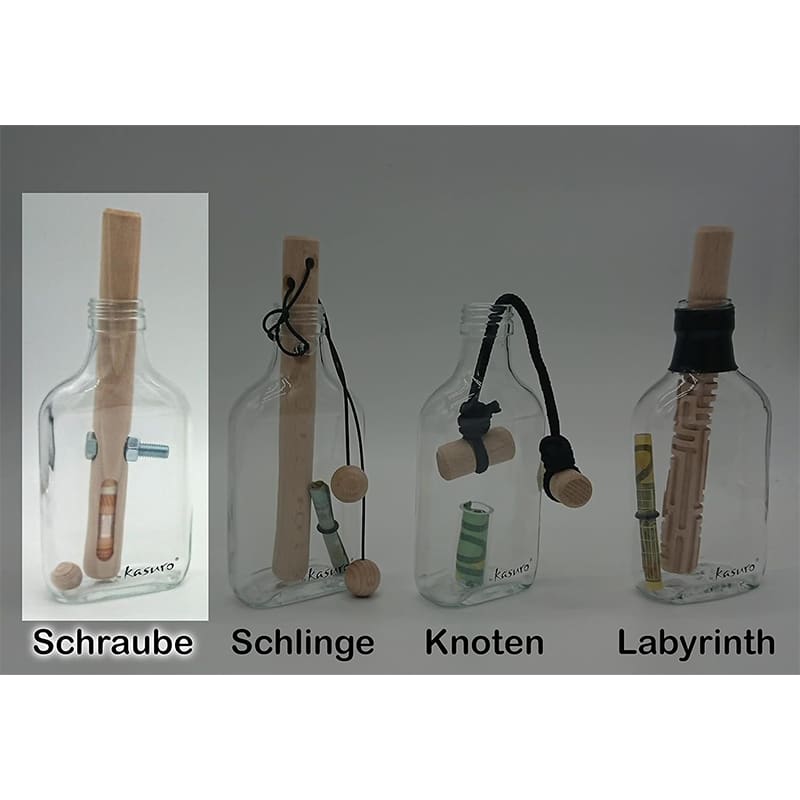 kasuro Flaschensafe Schraube | Geldgeschenke Verpackung