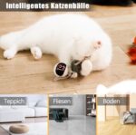Migipaws Elektrisches Katzenspielzeug 3-in-1 - Beweglicher Ball, Plüschmäuse & Federn, DIY, USB Wiederaufladbar