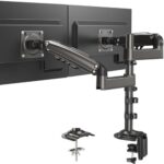 HUANUO Monitor Halterung für 13-32 Zoll, 9kg Pro Arm, Höhenverstellbar, Neigbar & Schwenkbar, VESA 75/100mm