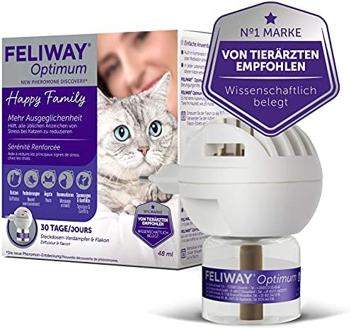 51eifd3hVvS._AC_.jpg FELIWAY® Optimum Starter-Set - Anti-Stress für Katzen, Verdampfer & 48ml Nachfüllflakon