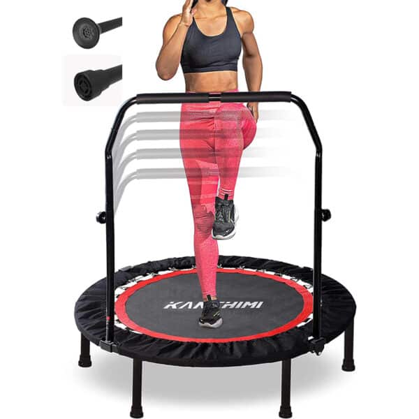 Kanchimi Faltbar Mini Fitness Indoor Exercise Workout Rebounder Sport Trampolin mit Griff
