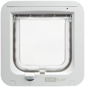 31qei1IKGPL._AC_.jpg Sure Petcare SureFlap Mikrochip-Katzenklappe – Batteriebetrieben, für Türen & Wände, kompatibel mit RFID-Halsbändern und Mikrochips – Bild 1