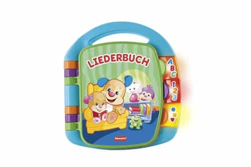 Version 1.0.0 Fisher-Price Lernspaß Liederbuch – Musikbuch für Babys, ab 6 Monaten, Deutsche Version