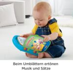 Fisher-Price Lernspaß Liederbuch – Musikbuch für Babys, ab 6 Monaten, Deutsche Version