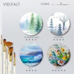 ARTIFY 15-teiliges Pinsel-Set für Acryl, Öl & Aquarell mit Tragetasche & Zubehör
