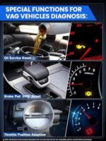 ANCEL VD500 OBD2 Diagnosegerät für VW, Audi, Skoda, Seat – Fehlercodes auslesen, löschen und Reset-Tool (Deutsch)