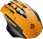 Inphic Bluetooth-Maus, wiederaufladbar, Multi-Device (BT 5.0/4.0 + 2.4G), 800-2400 DPI, für Laptop/PC/Mac