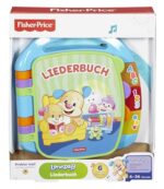 Fisher-Price Lernspaß Liederbuch – Musikbuch für Babys, ab 6 Monaten, Deutsche Version