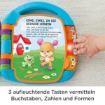Fisher-Price Lernspaß Liederbuch – Musikbuch für Babys, ab 6 Monaten, Deutsche Version