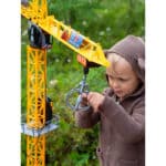 Dickie Toys Mega Crane (120 cm) – Grosser Spielkran mit Fernbedienung & Greifarm für Kinder ab 3 Jahren