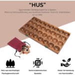 LOGOPLAY Hus Bao Kalaha – Edelstein-Mancala aus Samena-Holz
