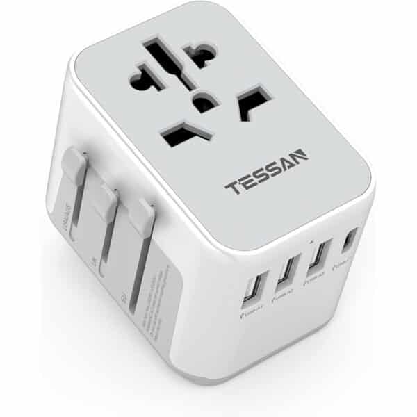 TESSAN Reiseadapter Weltweit - Universal Reisestecker