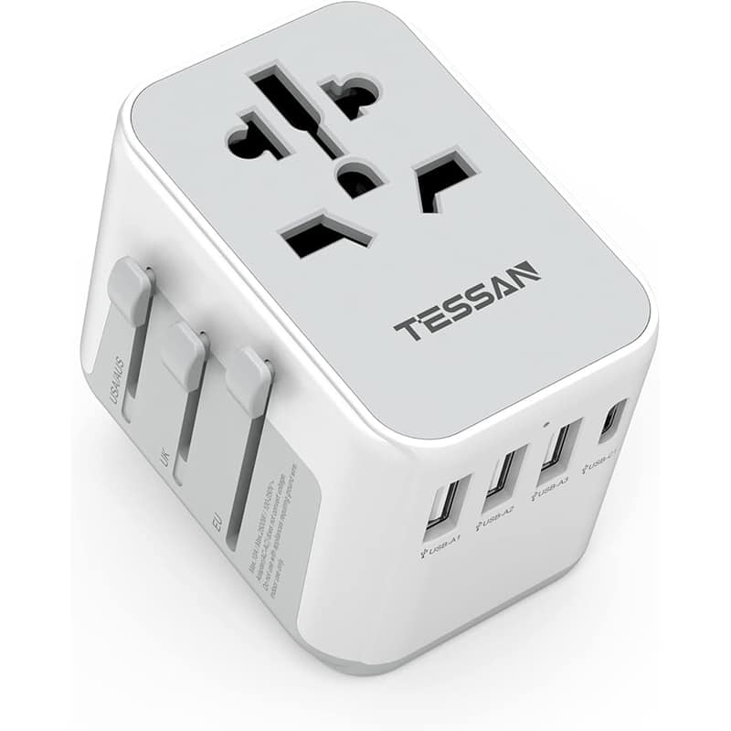 Reiseadapter 6 TESSAN Reiseadapter Weltweit - Universal Reisestecker