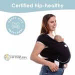 Sleepy Wrap Babytrage – Elastisches Tragetuch ab Geburt bis 15 kg, Ergonomisch & Freihändig