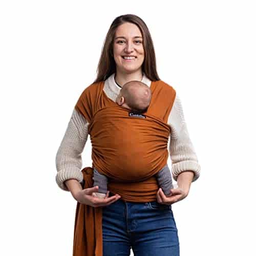 Version 1.0.0 CuddleBug Tragetuch für Neugeborene – Elastisches Babytrage für bis zu 16 kg, leicht zu binden