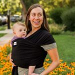 Sleepy Wrap Babytrage – Elastisches Tragetuch ab Geburt bis 15 kg, Ergonomisch & Freihändig