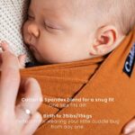 CuddleBug Tragetuch für Neugeborene – Elastisches Babytrage für bis zu 16 kg, leicht zu binden