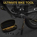 Drehmomentschlüssel 1/4" für Fahrrad & Motorrad, 15-teiliges Set mit Hex- und Torx-Bits (2-26 Nm) inkl. Verlängerung