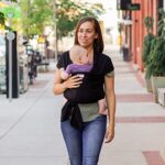 Sleepy Wrap Babytrage – Elastisches Tragetuch ab Geburt bis 15 kg, Ergonomisch & Freihändig