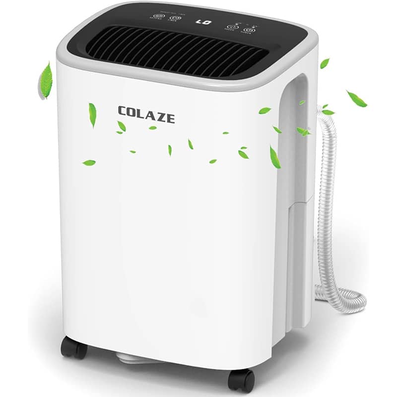 COLAZE COLAZE 12L/Tag Luftentfeuchter – Elektrisch für Keller, Schlafzimmer & Badezimmer bis 50m³ (~20 m²) mit Digitalanzeige
