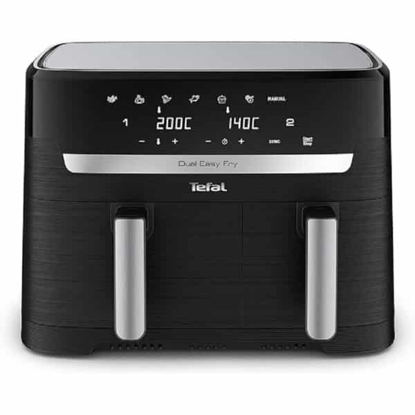 Tefal EY9018 Dual Easy Fry Doppelkammer-Heißluftfritteuse