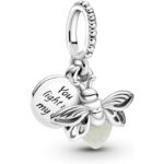 Pandora Charm Anhänger Silber "Glow in the Dark- Glühwürmchen" 799352C01
