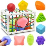 Montessori Babyspielzeug ab 1 Jahr - 9-teiliges Motorikspielzeug zur Förderung der Feinmotorik