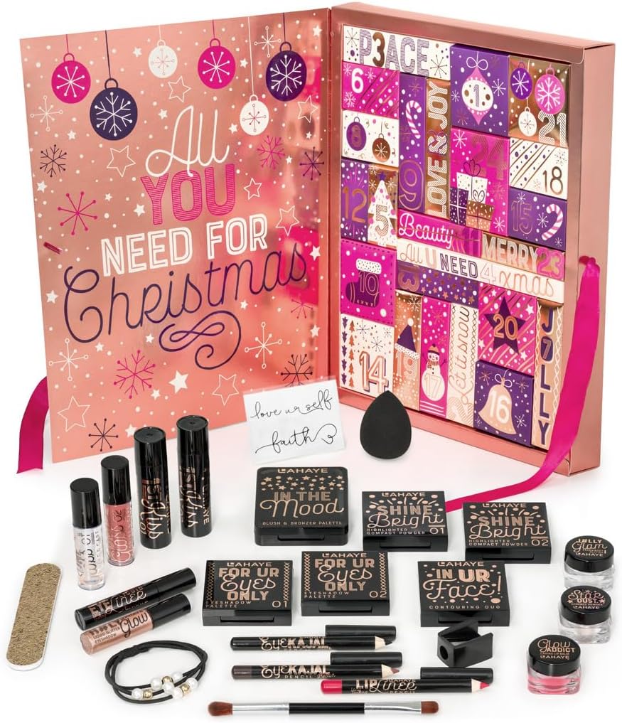 71zU6wwynwL._AC_SL1036_.jpg LAHAYE Beauty Adventskalender 2024 – 24 hochwertige, einzeln verpackte Produkte, perfektes Geschenkset