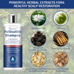 Anti-Schuppen-Shampoo gegen Folikulitis & seborrhoische Dermatitis, für normale bis fettige Kopfhaut, 250 ml – Bild 5