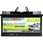 Electronicx Wohnwagen AGM Batterie 100Ah 12V - Mover Solarbatterie Camping Solar Akku batterien wohnmobil solaranlage deep-cycle-batterien camper 100 Ah Akkus