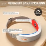 Elektrisches V-Face Shaping Massager – 6 Modi EMS Gua Sha, Rotes & Blaues Licht, Gesichtslifting & Straffung mit Fernbedienung