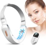 Elektrisches V-Face Shaping Massager – 6 Modi EMS Gua Sha, Rotes & Blaues Licht, Gesichtslifting & Straffung mit Fernbedienung