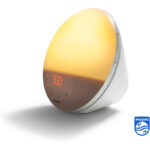 Philips Wake-up Light HF3531/01 – Sonnenaufgangswecker, 20 Lichtstärken, 7 Klänge, Mitternachtslicht [Energie G]