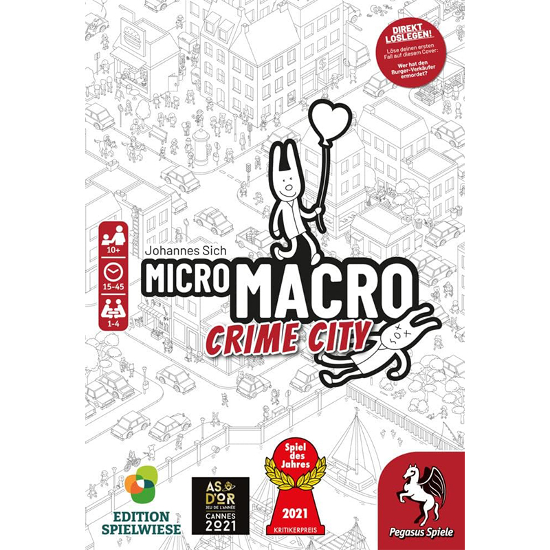 Pegasus 1 Pegasus/Spielwiese 59060G MicroMacro: Crime City (Edition Spielwiese) *Spiel des Jahres 2021*