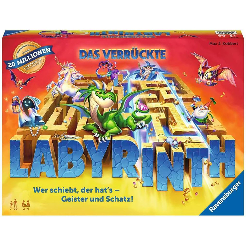 Ravensburger Ravensburger 26955 – Das verrückte Labyrinth, Brettspiel-Klassiker ab 7 Jahren