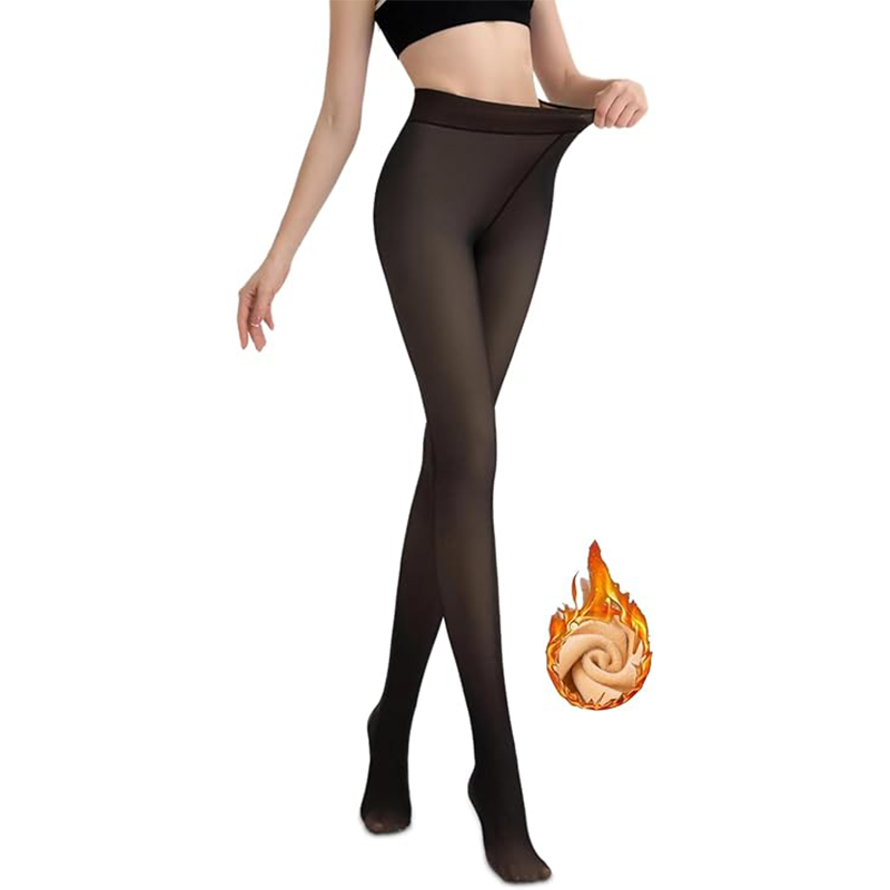 Thermostrumpfhosen 2 BTkviseQat Winter Strumpfhosen Damen, Gefütterte Fleece Pantyhose, Wärmend & Durchscheinend Plüschstrümpfe