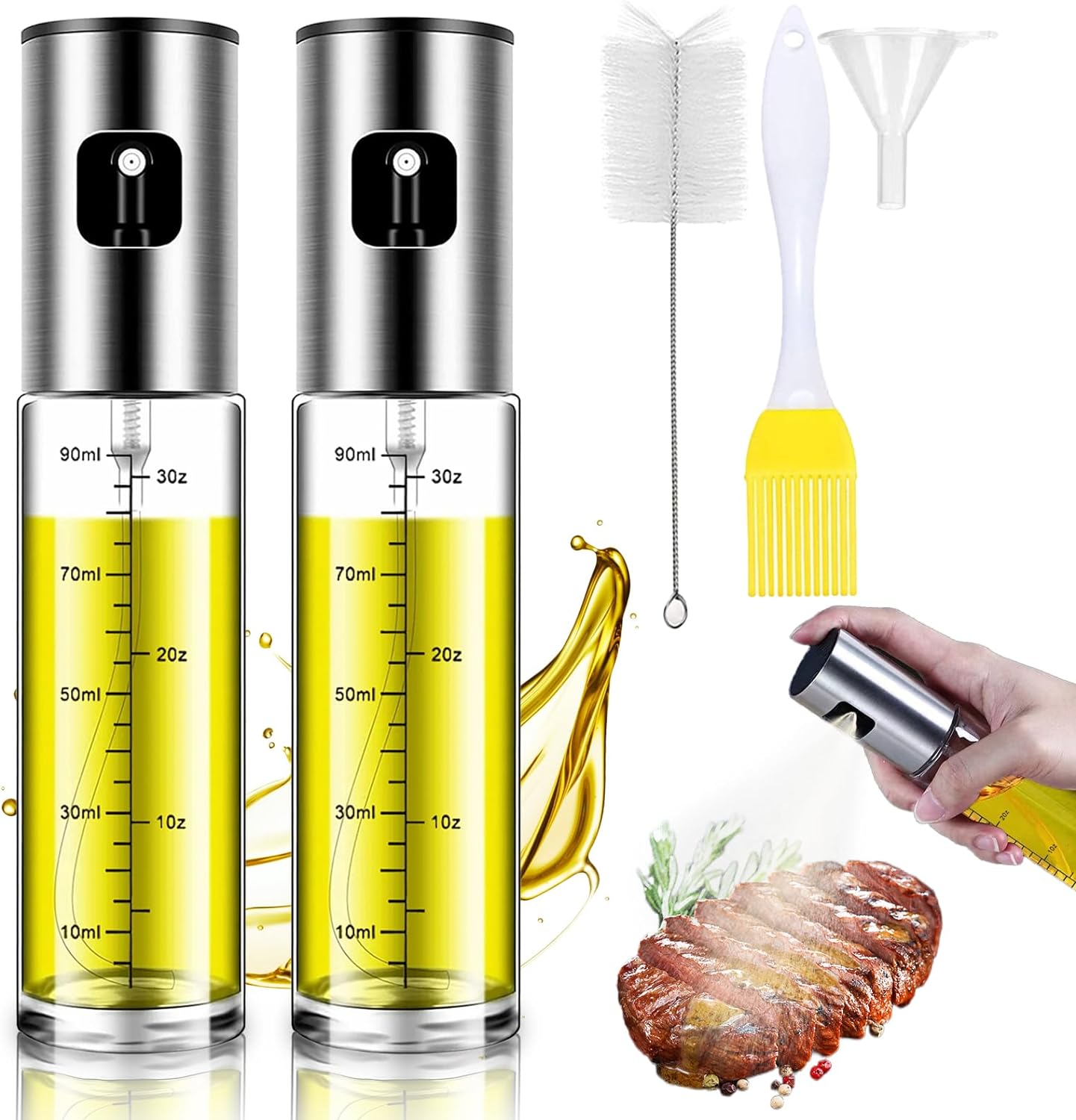 71mWNynyWNL._AC_SL1500_.jpg BETA NOBLE Ölsprüher – Verstärktes 2er-Set für Kochen, Salat, Grillen & Backen