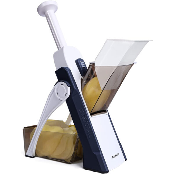 SupMakin Verstellbarer Gemüseschneider – Mandoline & Hobel für Gemüse und Pommes