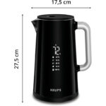 Krups Smart'n Light Wasserkocher – 5 Temperaturen, 1,7L, Edelstahl-Innenraum, doppelwandig