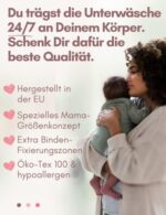 Mrs. Mum Wochenbett Unterwäsche 8er Set I DERMATEST SEHR GUT I Made in EU I Öko-Tex I Netzhosen für Wochenbett Binden
