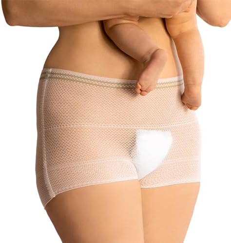 Mrs. Mum Wochenbett Unterwäsche 8er Set I DERMATEST SEHR GUT I Made in EU I Öko-Tex I Netzhosen für Wochenbett Binden