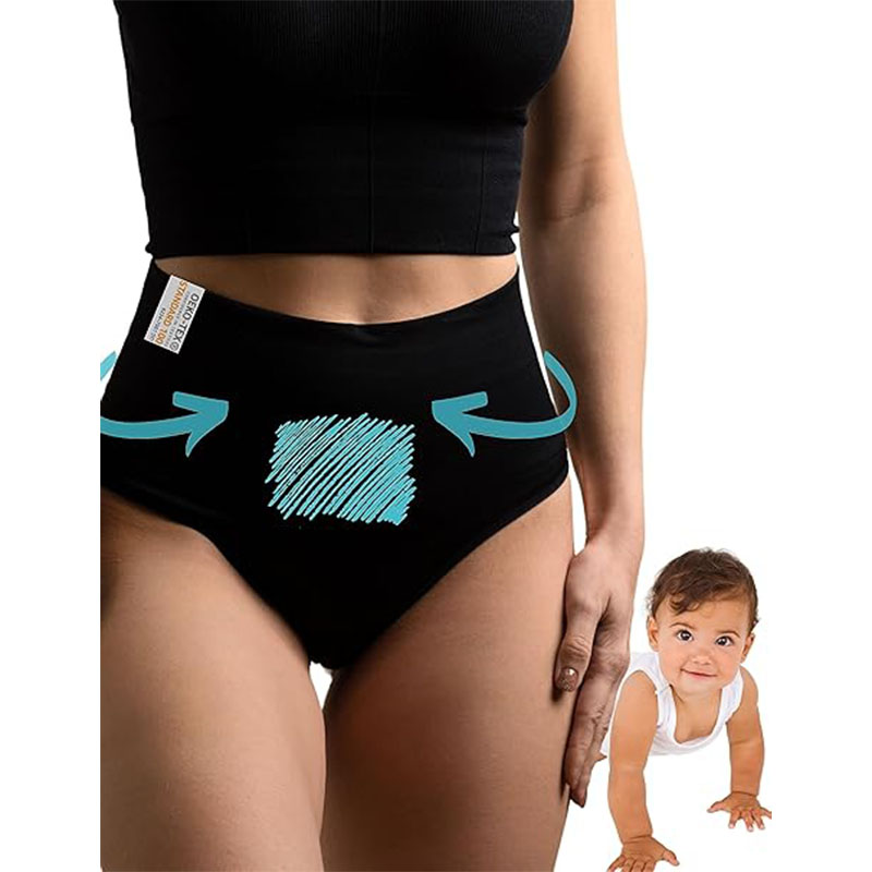 Mrs. Mum Mrs. Mum Kaiserschnitt Unterhose – High Waist, figurformend & waschbar I ÖkoTex